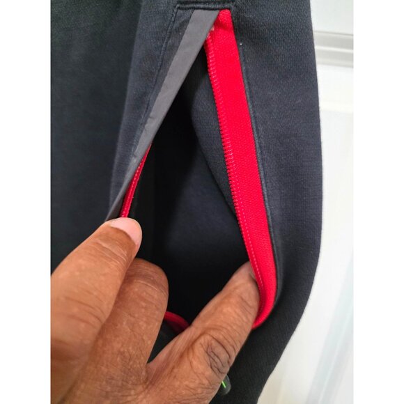 Hugo Boss Men's Black Jogger Pants Red Zip Pockets Elastic Waistband & Cuffs Siz - Picture 5 of 9